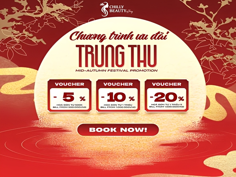 Ưu đãi Trung Thu tại Chilly Beauty By Thuy Quận 7