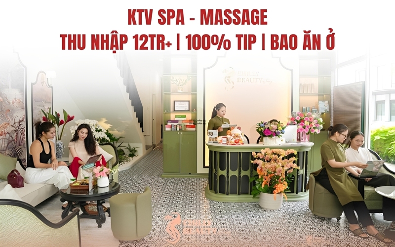 Tuyển Nhân Viên Massage, Chăm Sóc Da, Gội Đầu Dưỡng Sinh Quận 7